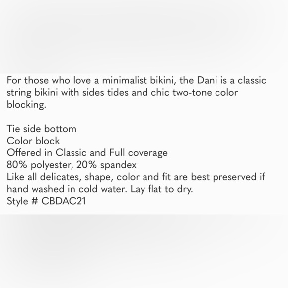 NWT‎ L*space Colorblock Dani Side Tie Bikini Bottom Tangy-Sky Blue Size… - Picture 6 of 10